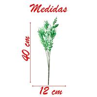 10 Ramos Decoração Arranjo Planta Artificial 5 Galhos Cada 40cm - 2