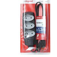 Extensao Noshock 90 Pl 2x0,75 2p 10a Grafite 1,3 Metros Dn1904 - 2