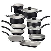 Jogo De Panelas Tramontina Turim 10 Peças Em Alumínio Antiaderente Starflon Max Preto - 1