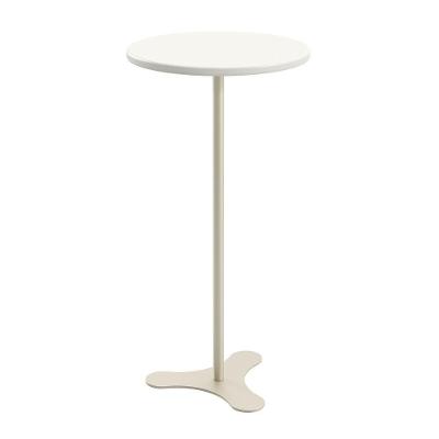 Mesa Apoio Orb Alta Off-white Fosco-champanhe