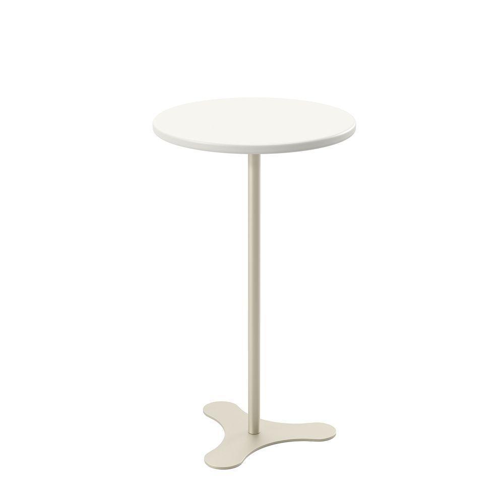 Mesa Apoio Orb Baixa Off-white Fosco-champanhe - 1