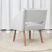 Poltrona Sala Corvet Com Apoio De Braço Sentô Prata - 3