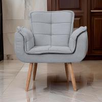 Poltrona Opala Para Sala Cadeira Elegante Com Apoio De Braço Em Veludo Sentô Grafite - 1