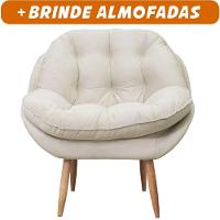 Poltrona Cadeira Landal Poltrona Sala Com Apoio De Braço Em Fibra Siliconizada - Sentô Gelo - 2