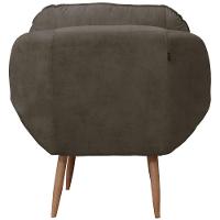 Poltrona Cadeira Landal Poltrona Sala Com Apoio De Braço Em Fibra Siliconizada - Sentô Capuccino - 5