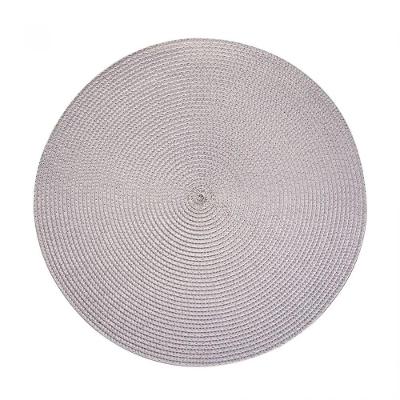 Jogo Americano Redondo Fresno Espiral Cinza 38cm Unidade - Lyor