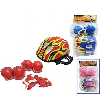 Kit Protecao Infantil Capacete Joelheira Cotoveleira Protetor Ajustavel 7 Pecas Ciclismo Bike Patins Skate Bicicleta Cor
