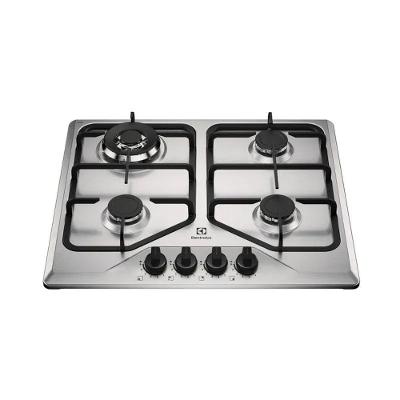 Cooktop a Gás Electrolux KE4XC 4 Bocas Inox com Trempe em Ferro Fundido Bivolt