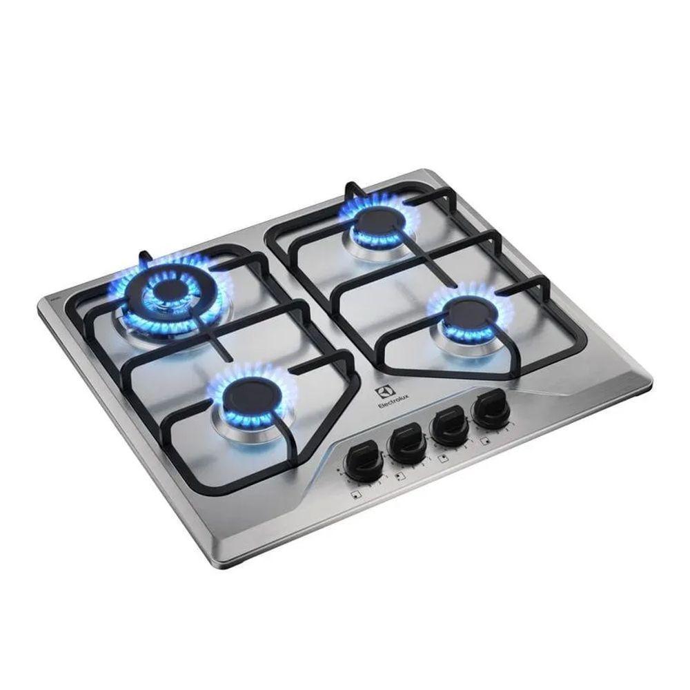 Cooktop 4 Bocas A Gás Electrolux Inox Experience KE4XC Bivolt - 4