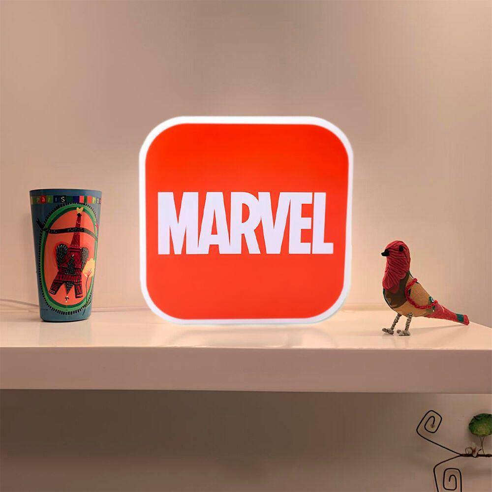 Luminária Box Marvel Vermelha: Estilo E Aventura Para A Decoração De Fãs De Super-heróis - 5