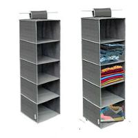Organizador Multiuso Para Sapatos Roupas E Acessorios Com 5 Prateleiras E Cabideiro Para Closet Guarda Roupa E Armario - 2