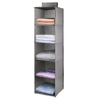 Organizador Multiuso Para Sapatos Roupas E Acessorios Com 5 Prateleiras E Cabideiro Para Closet Guarda Roupa E Armario - 7