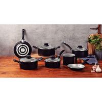 Jogo De Panelas Tramontina Turim 7 Peças Em Alumínio Antiaderente Starflon Max Preto - 3