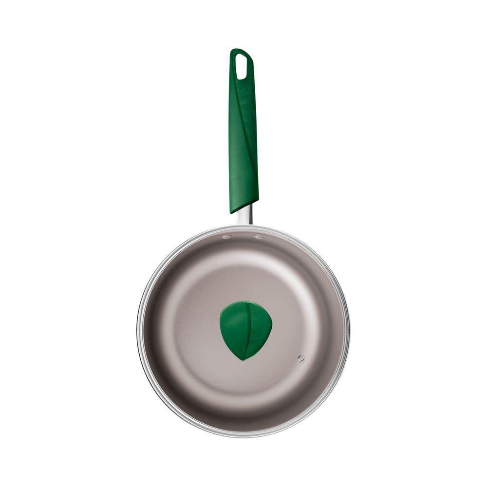 Panela Tramontina Lyf Em Alumínio 16 Cm 1,5 L Antiaderente Starflon Max Verde Natureza - 10
