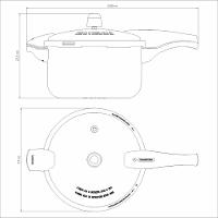 Panela De Pressão Tramontina Vancouver Effect Em Alumínio Antiaderente Starflon Max Preto 24 Cm 6 L - 7