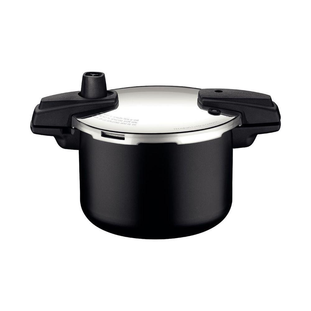 Panela De Pressão Tramontina Arizona Em Alumínio Antiaderente Starflon Max Preto 20 Cm 4,5 L - 1