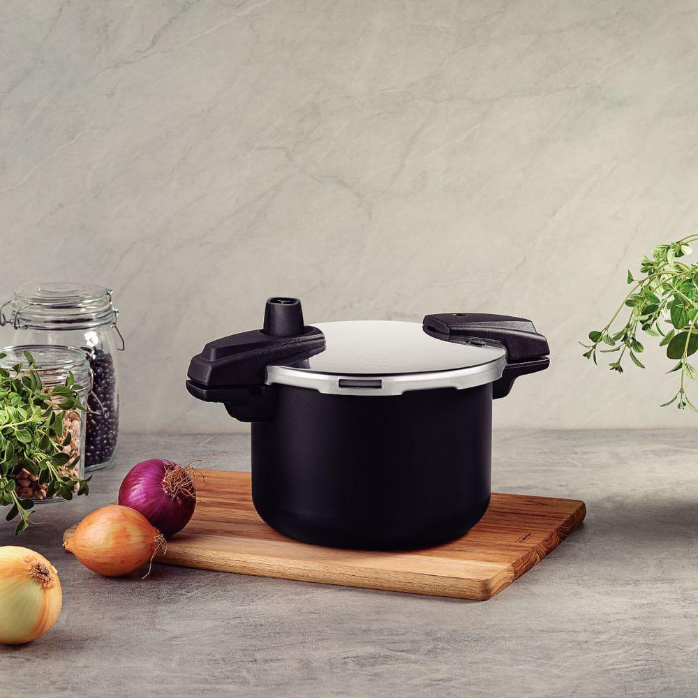 Panela De Pressão Tramontina Arizona Em Alumínio Antiaderente Starflon Max Preto 20 Cm 4,5 L - 7