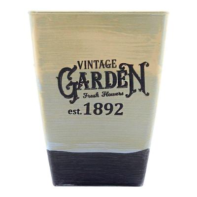Kit 6 Mini Vasos De Planta Cachepot Estampados Decorados 16cm