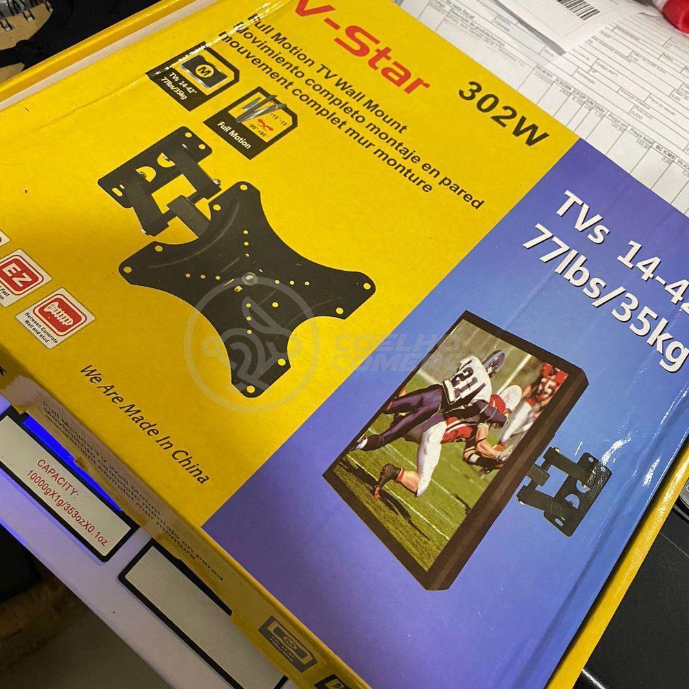 Suporte De Tv Articulado Para Painel E Parede Led Lcd Plasma Oled 3d De 14" à 42" Polegadas 302w - 2