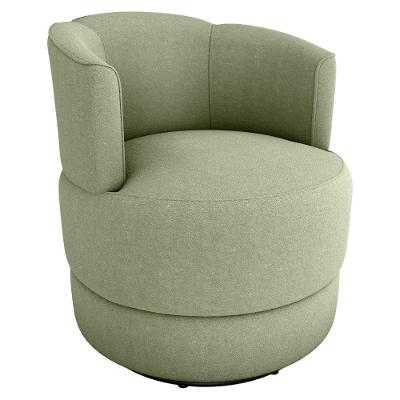 Poltrona Base Giratoria Marselha Boucle F494 Milani Store Oliva