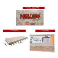 Beliche Cama Solteiro Ditália Com Colchão CM-21 Preto - 2