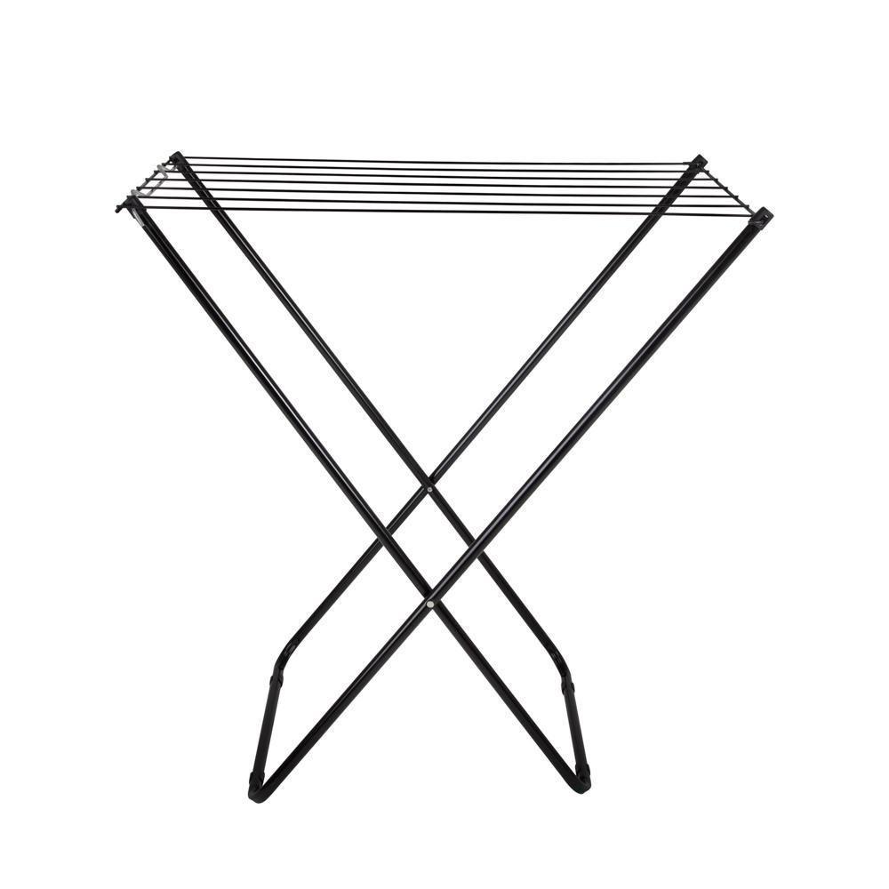 Kit 2 Varal De Chão Retrátil Slim Preto Mor - 8