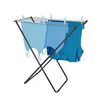 Kit 2 Varal De Chão Retrátil Slim Preto Mor - 6