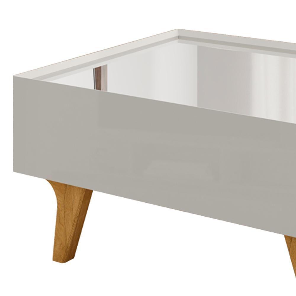 Mesa De Centro Com Espelho 1 Gaveta Sena 90 Cm Bechara Off White - 4