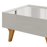Mesa De Centro Com Espelho 1 Gaveta Sena 90 Cm Bechara Off White