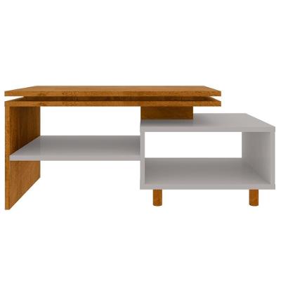 Mesa De Centro Para Sala Lima 90 Cm Bechara Cinamomo Off White