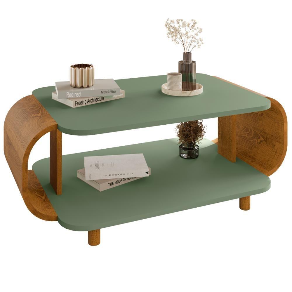 Mesa De Centro Organica Floripa 92 Cm Bechara Pistache Naturalle - 1