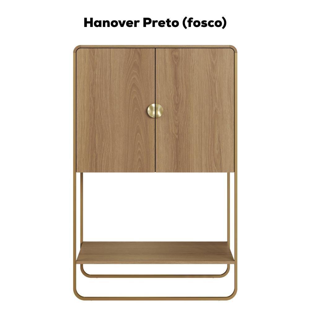 Balcao Cafe Bar Organico 2 Portas 90 Cm 28069 Artesano Hanover Dourado - 4