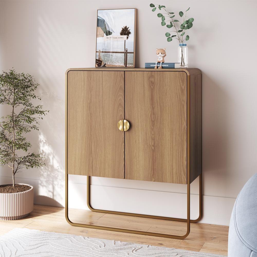 Balcao Buffet Organico 2 Portas 90 Cm 28065 Artesano Hanover Dourado - 7