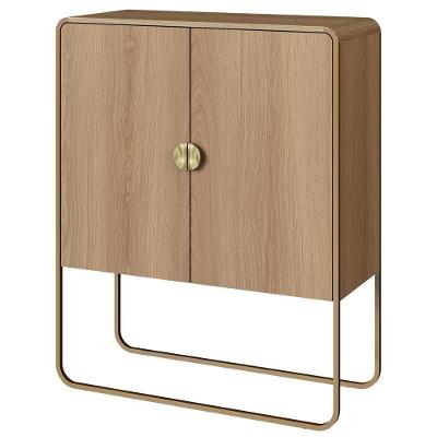 Balcao Buffet Organico 2 Portas 90 Cm 28065 Artesano Hanover Dourado