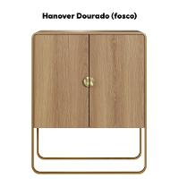 Balcao Buffet Organico 2 Portas 90 Cm 28065 Artesano Hanover Dourado