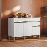 Balcao Com Tampo 3 Portas 1 Gaveta 120 Cm Line Ktp Supremo - 6