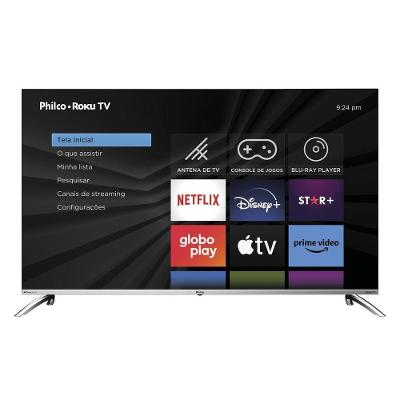 Smart TV 50” Philco LED 4K Roku TV Dolby Áudio PTV50G7PR2CSB