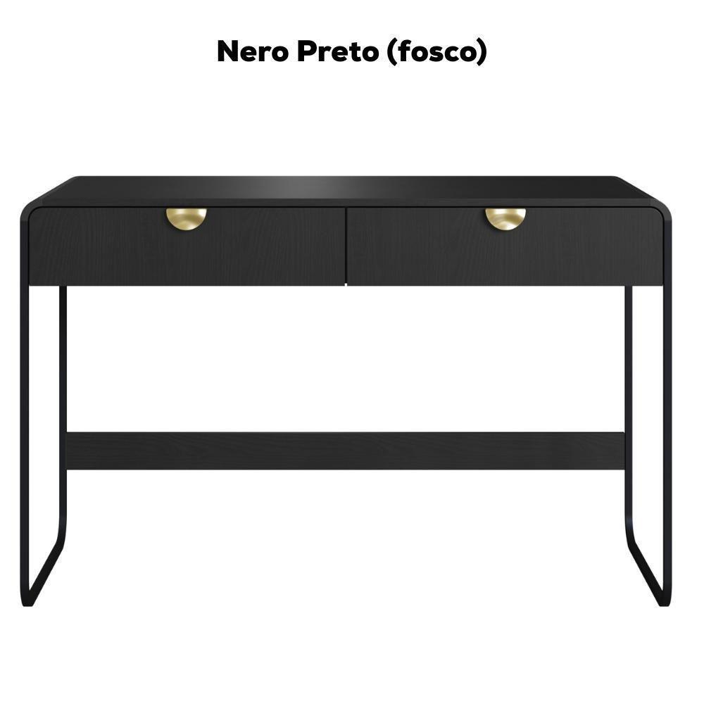 Escrivaninha Organico 2 Gavetas 125 Cm 28067 Artesano Nero Preto - 4
