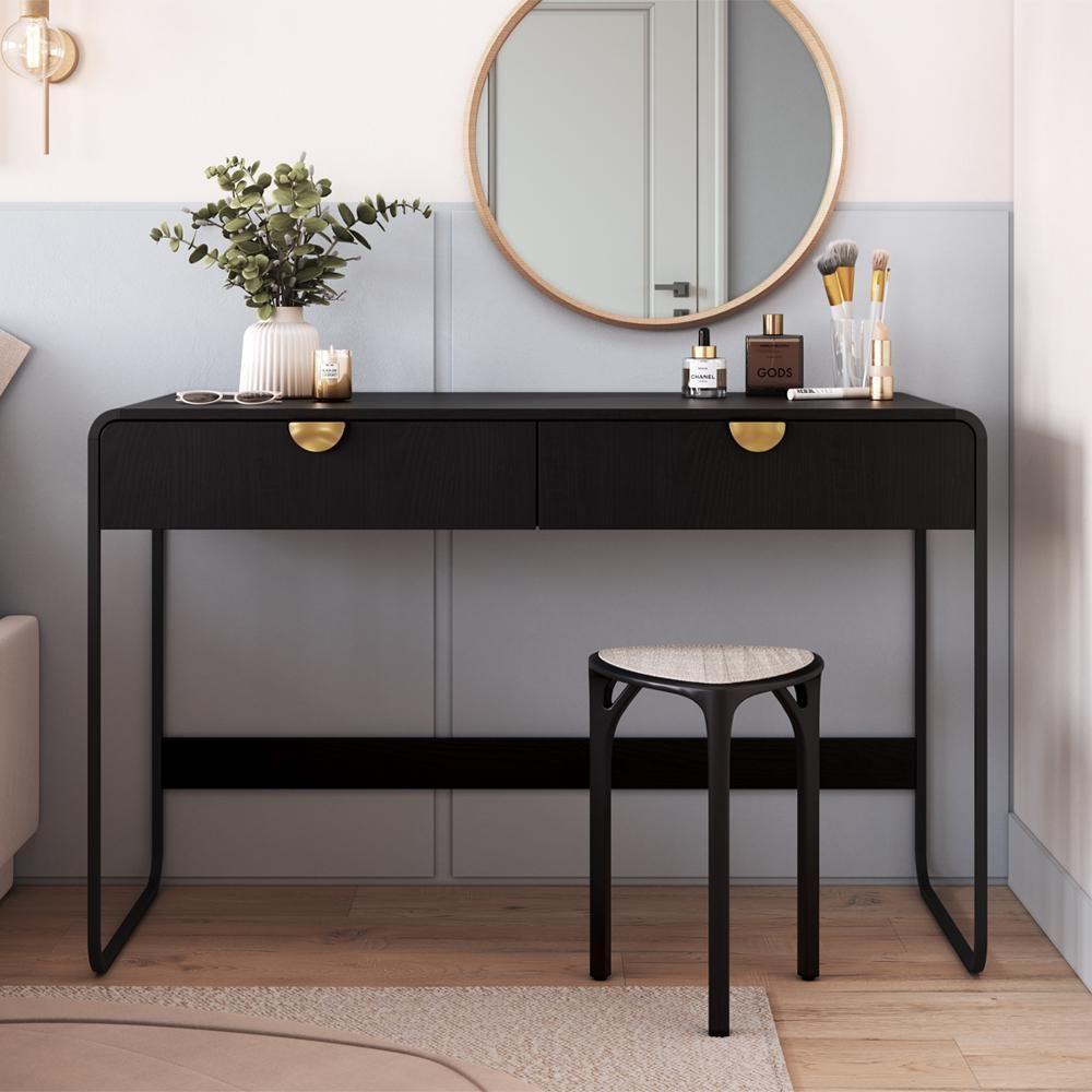 Escrivaninha Organico 2 Gavetas 125 Cm 28067 Artesano Nero Preto - 7