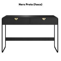 Escrivaninha Organico 2 Gavetas 125 Cm 28067 Artesano Nero Preto