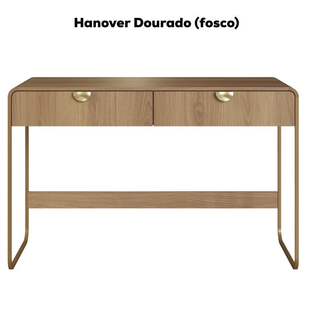 Escrivaninha Organico 2 Gavetas 125 Cm 28067 Artesano Hanover Dourado - 4