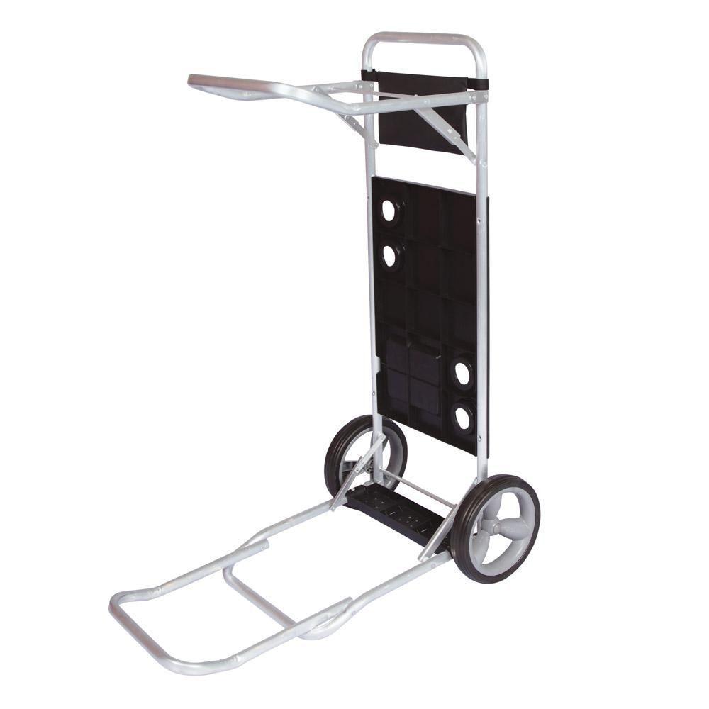 Carrinho De Praia Com Avanço Para Caixa Térmica Preto Alumínio Mor - 6