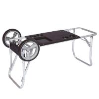 Carrinho De Praia Com Avanço Para Caixa Térmica Preto Alumínio Mor - 3