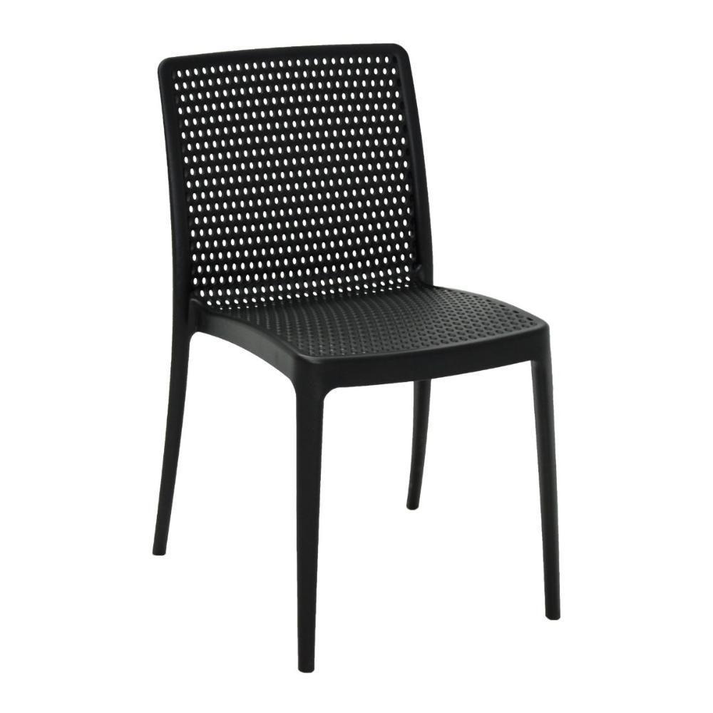 Conjunto 6 Cadeiras Isabelle Em Polipropileno E Fibra De Vidro Preto Tramontina - 3