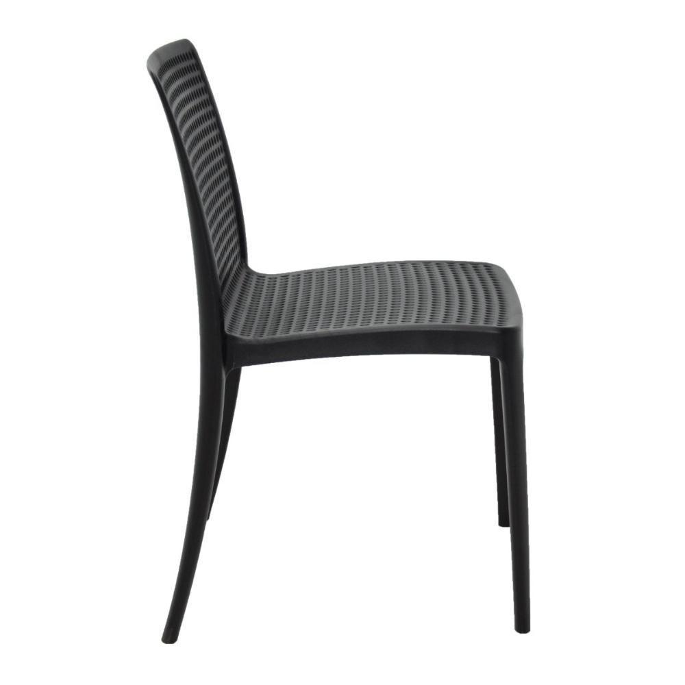 Conjunto 6 Cadeiras Isabelle Em Polipropileno E Fibra De Vidro Preto Tramontina - 4