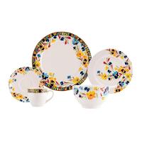 Jogo De Jantar 40 Peças Etnico Porcelana Real By Schmidt - 1