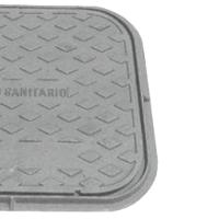 Tampa Tampão De Chão Simples T33 Ferro Passagem 48x54cm - 3