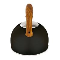 Chaleira Wood Em Inox 2,5 Litros Com Apito Mor Preto - 5