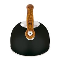 Chaleira Wood Em Inox 2,5 Litros Com Apito Mor Preto - 6