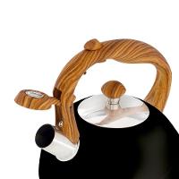 Chaleira Wood Em Inox 2,5 Litros Com Apito Mor Preto - 8